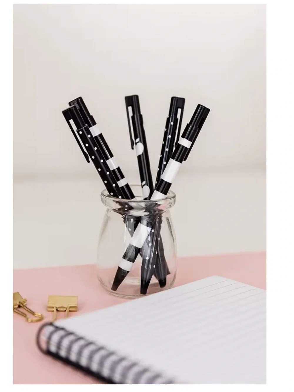 kate spade Black & White Patterned Ink Pen Set